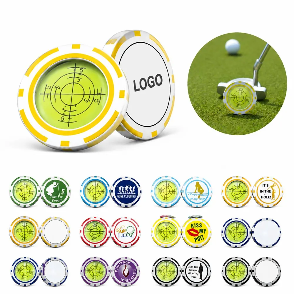 Golf Green Reader Magnifier with Ball Marker