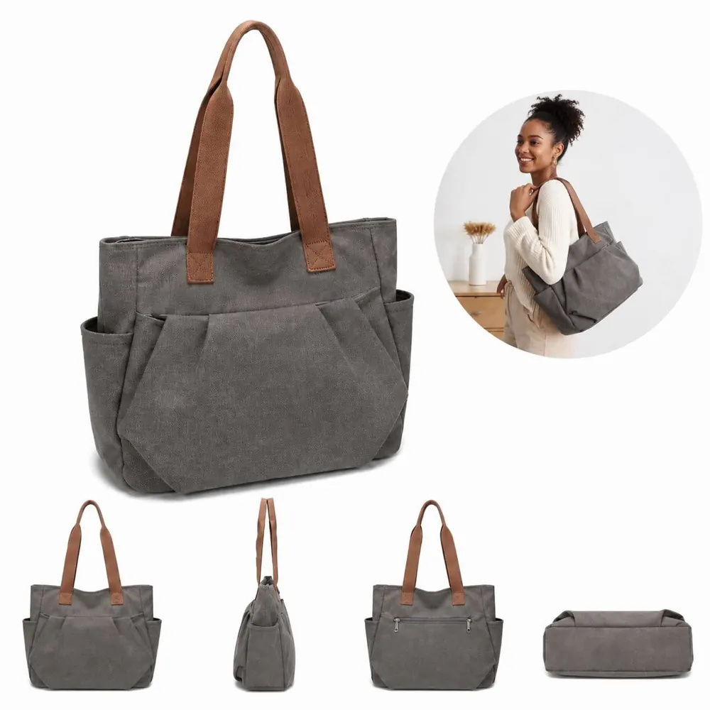 Large Canvas Tote Bag with Sturdy Handles for Everyday Use 2