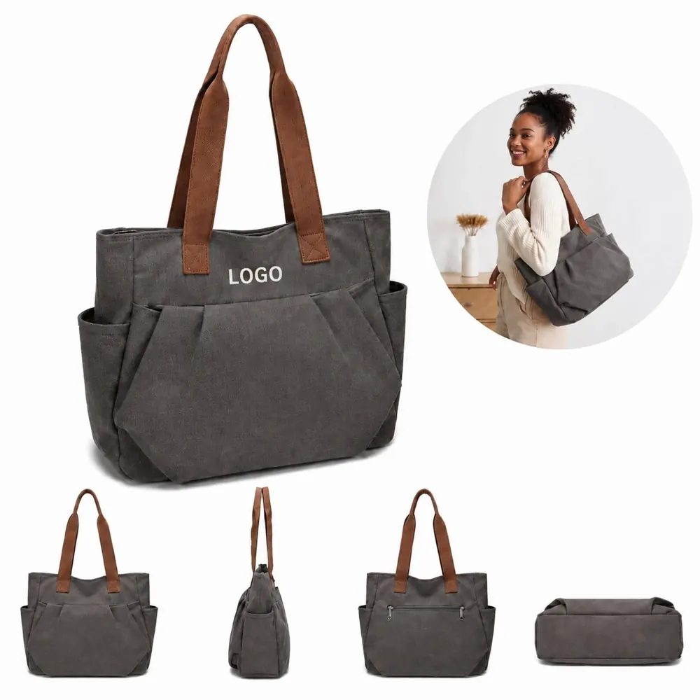 Large Canvas Tote Bag with Sturdy Handles for Everyday Use