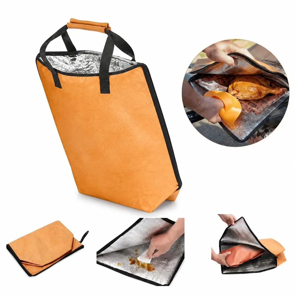 Reusable BBQ Insulation Bag with Handle, Aluminum Foil 2