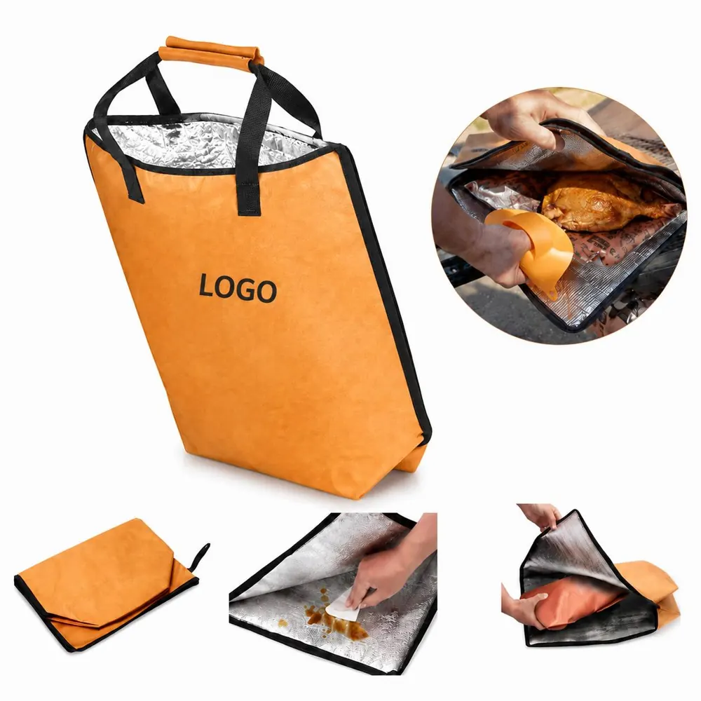 Reusable BBQ Insulation Bag with Handle, Aluminum Foil