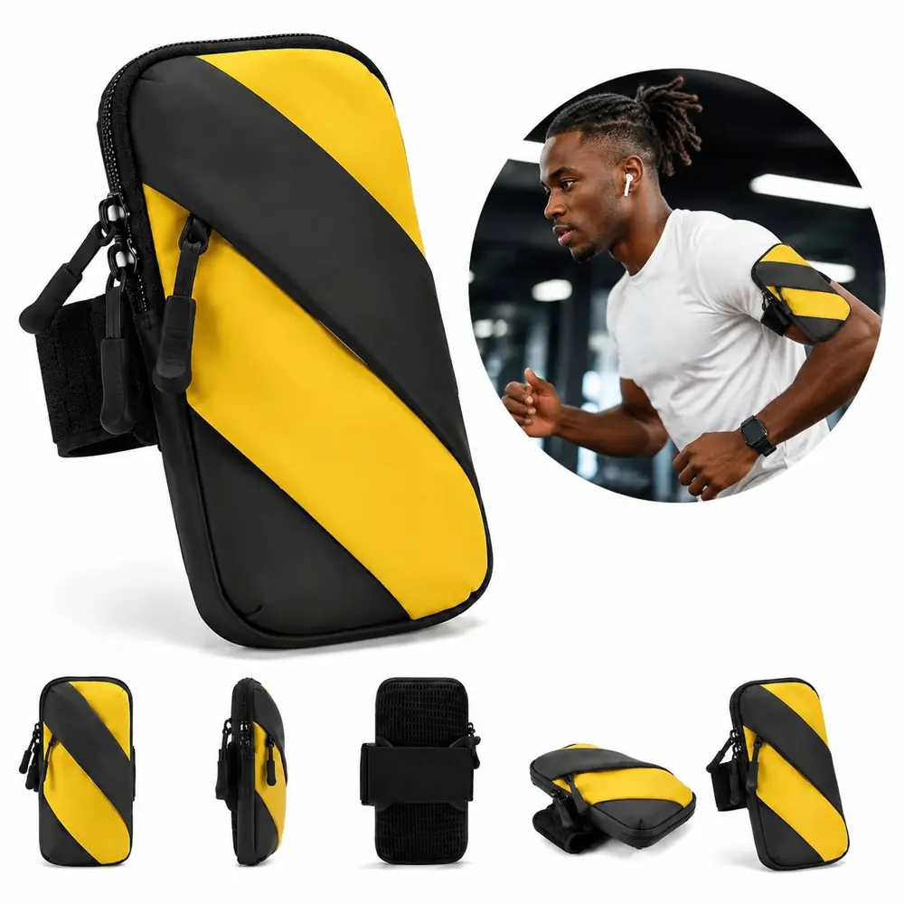 Adjustable Armband Phone Pouch for Running, Gym 2
