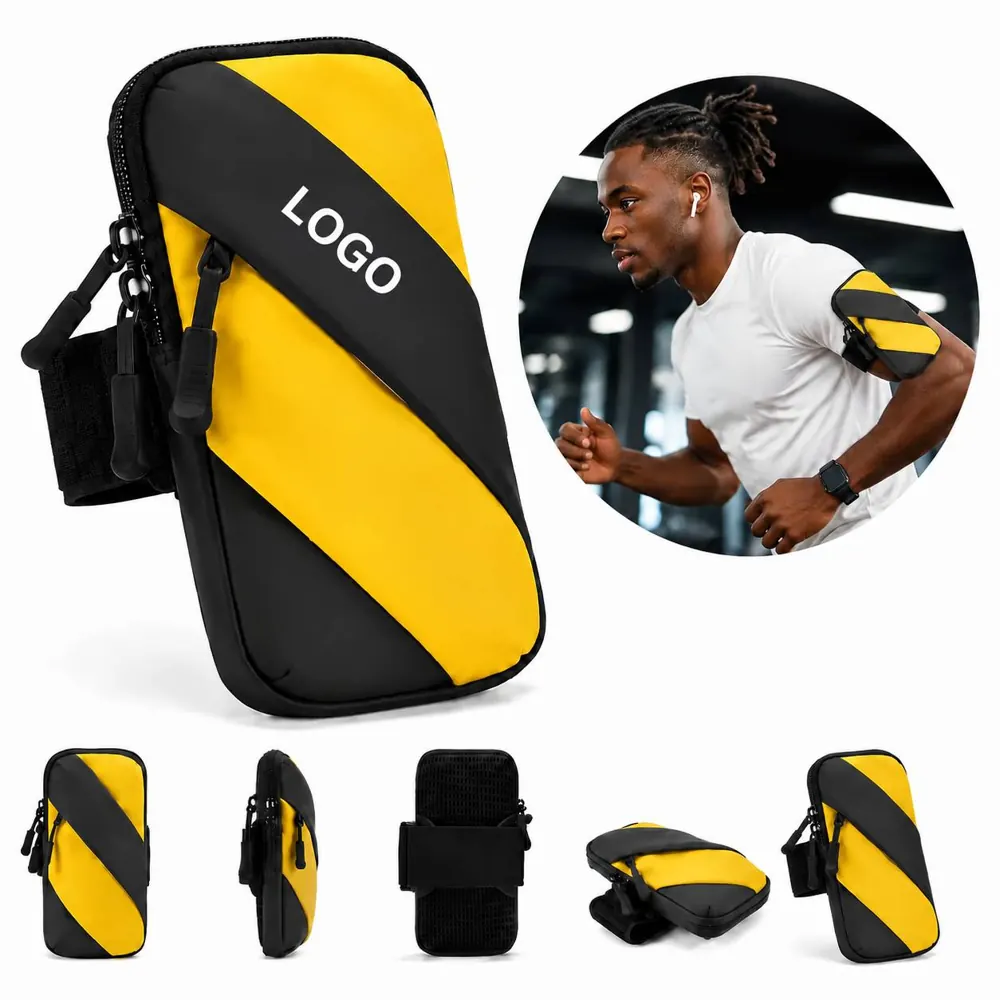 Adjustable Armband Phone Pouch for Running, Gym