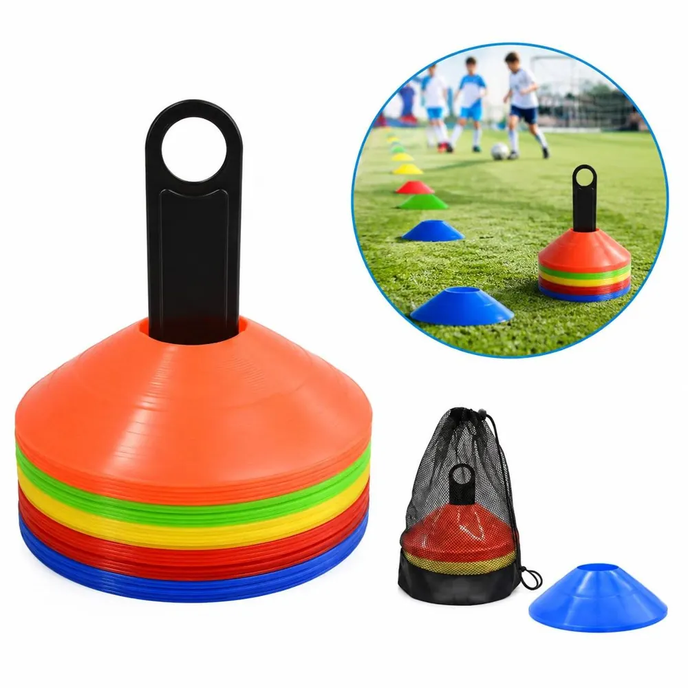 25/50 PCS Agility Soccer Cones Kit for Training Drills 2