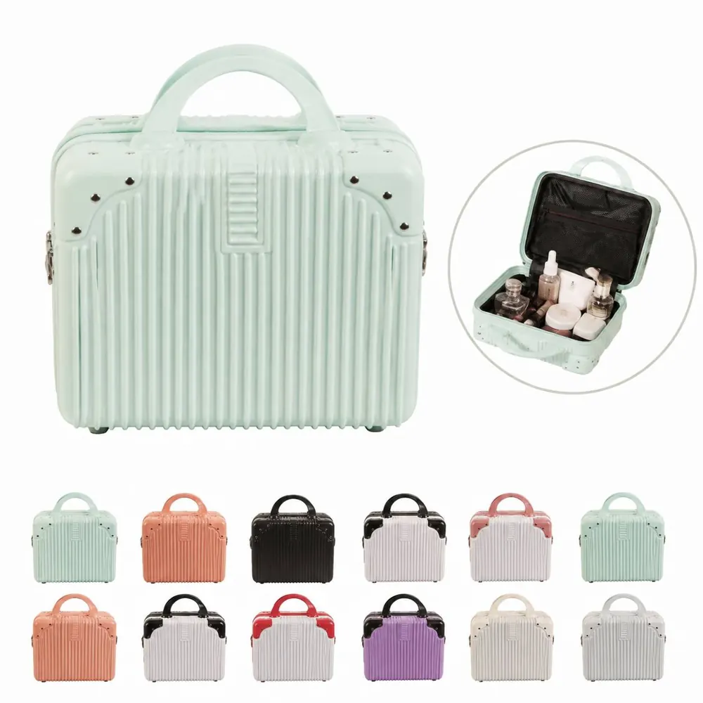 ABS Travel Case with Lock, 14-18in Cosmetic Suitcase 2