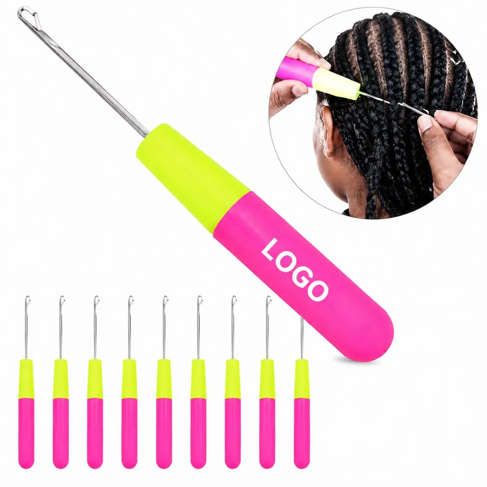Ergonomic Crochet Needle for Hair Extension Application
