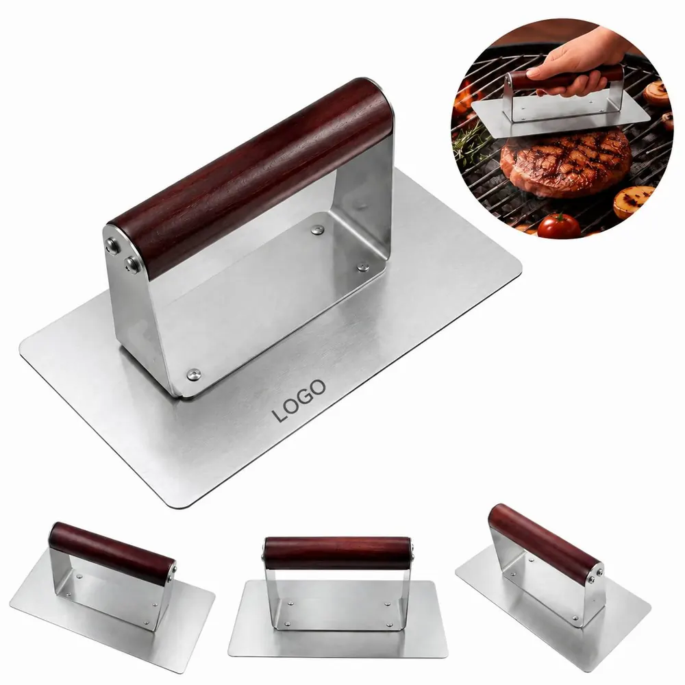 Non-Stick Stainless Steel Burger Press for Uniform Patties
