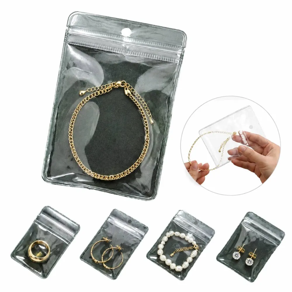 10 Clear PVC Waterproof Jewelry Storage Bags 2