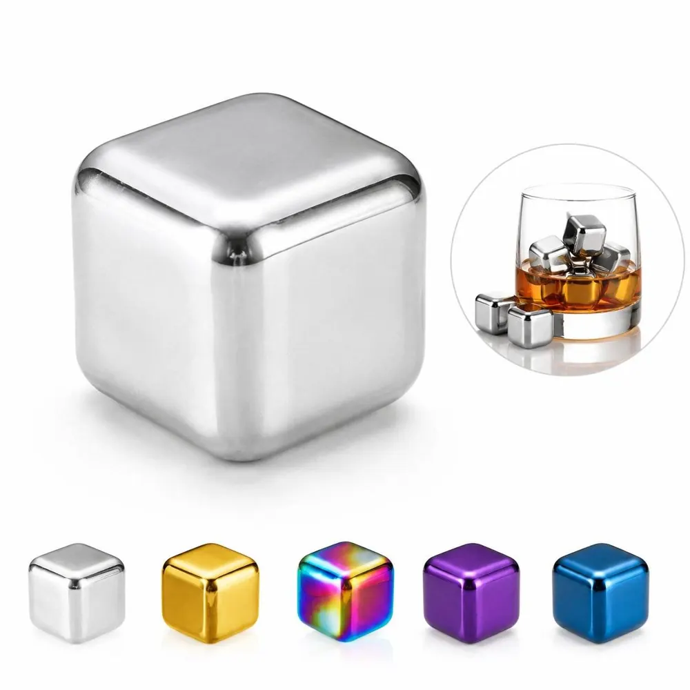 Reusable 304 Stainless Steel Ice Cubes for Whiskey, Coffee 2