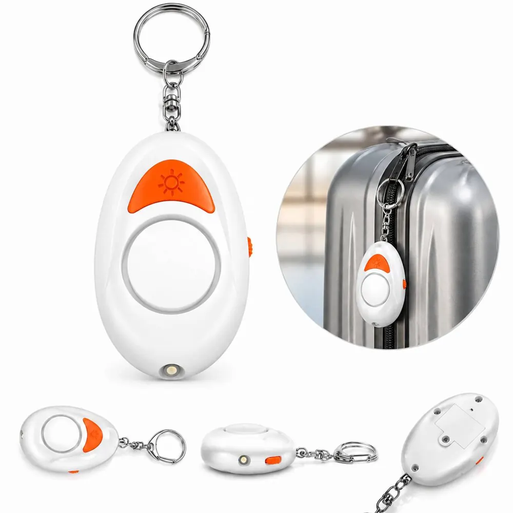 130dB Personal Safety Alarm Keychain with Pull Pin 2
