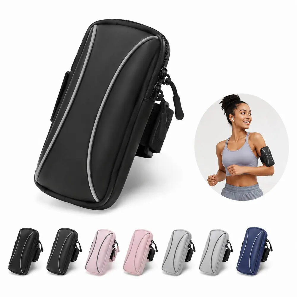 PU Reflective Armband with Adjustable Strap for Running 2