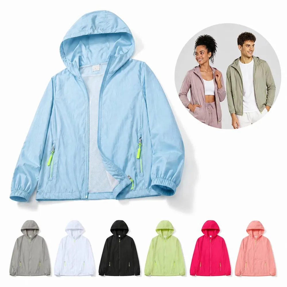 UPF Ice Silk Hoodie Lightweight Breathable Sun Protection 2
