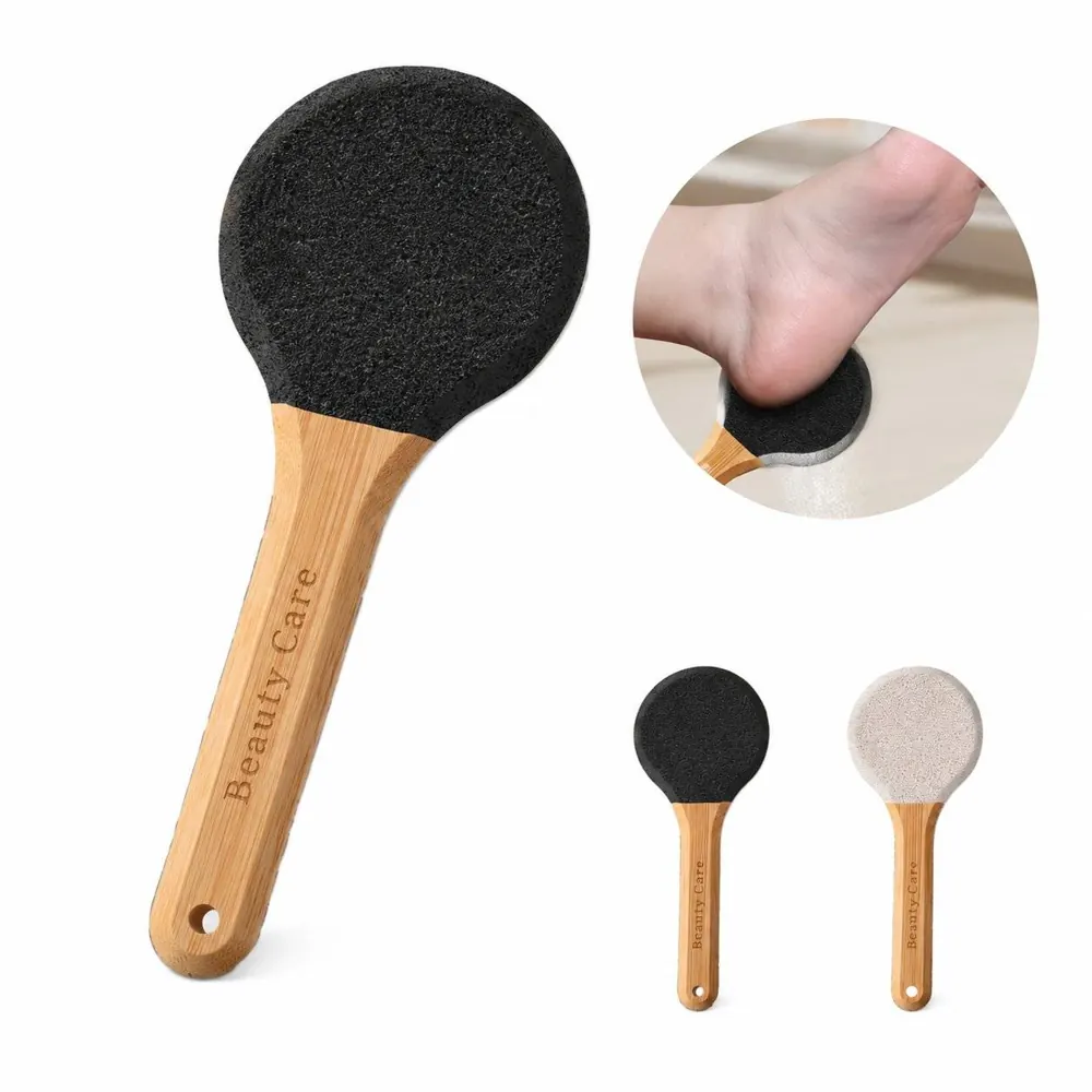 Bamboo Foot Scrubber 4-Sided Exfoliator for Smooth Skin 2