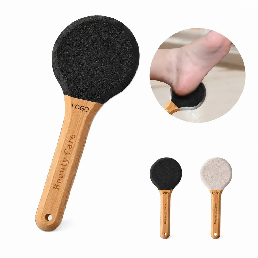 Bamboo Foot Scrubber 4-Sided Exfoliator for Smooth Skin
