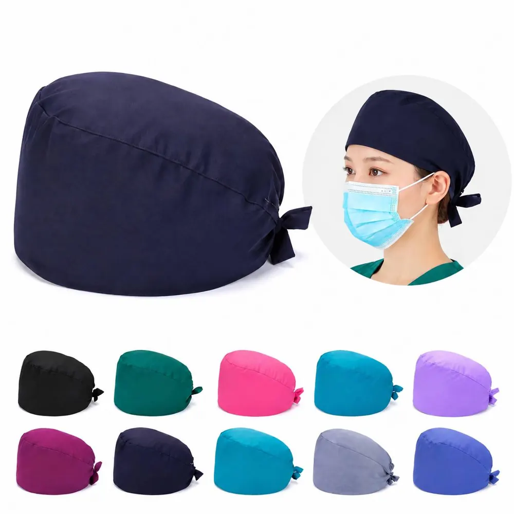 Adjustable Cotton Scrub Cap for Medical Professionals 2