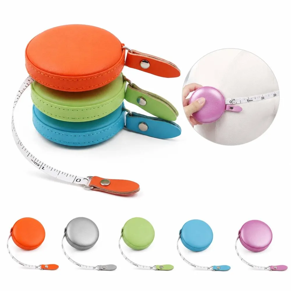 Retractable Leather Tape Measure for Sewing, Dual-Sided 2