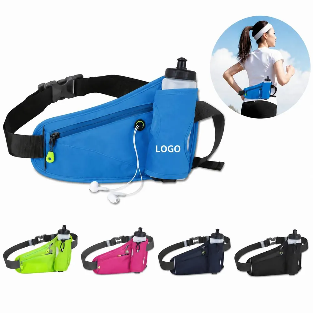 Water Bottle Waist Bag with Adjustable Strap for Running