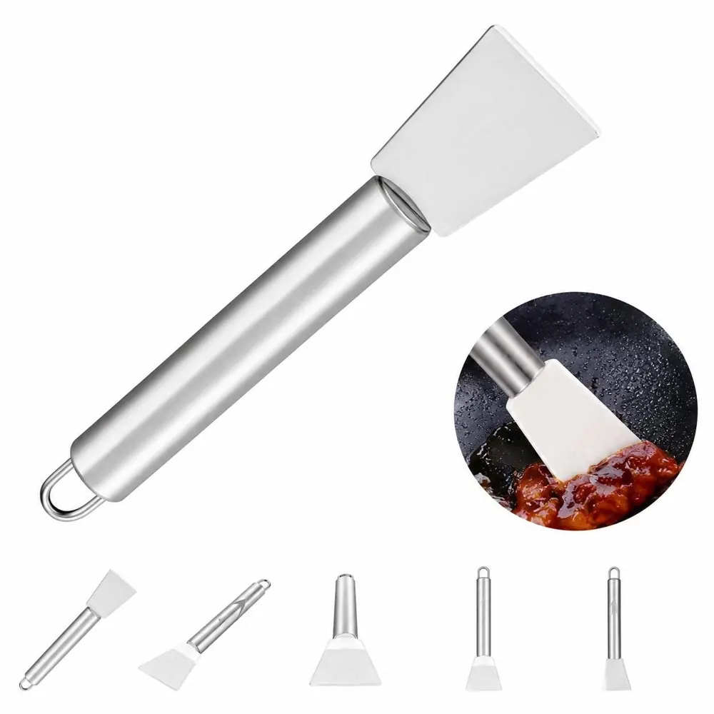 Stainless Steel Ergonomic Scraper for Kitchen, Grill 2