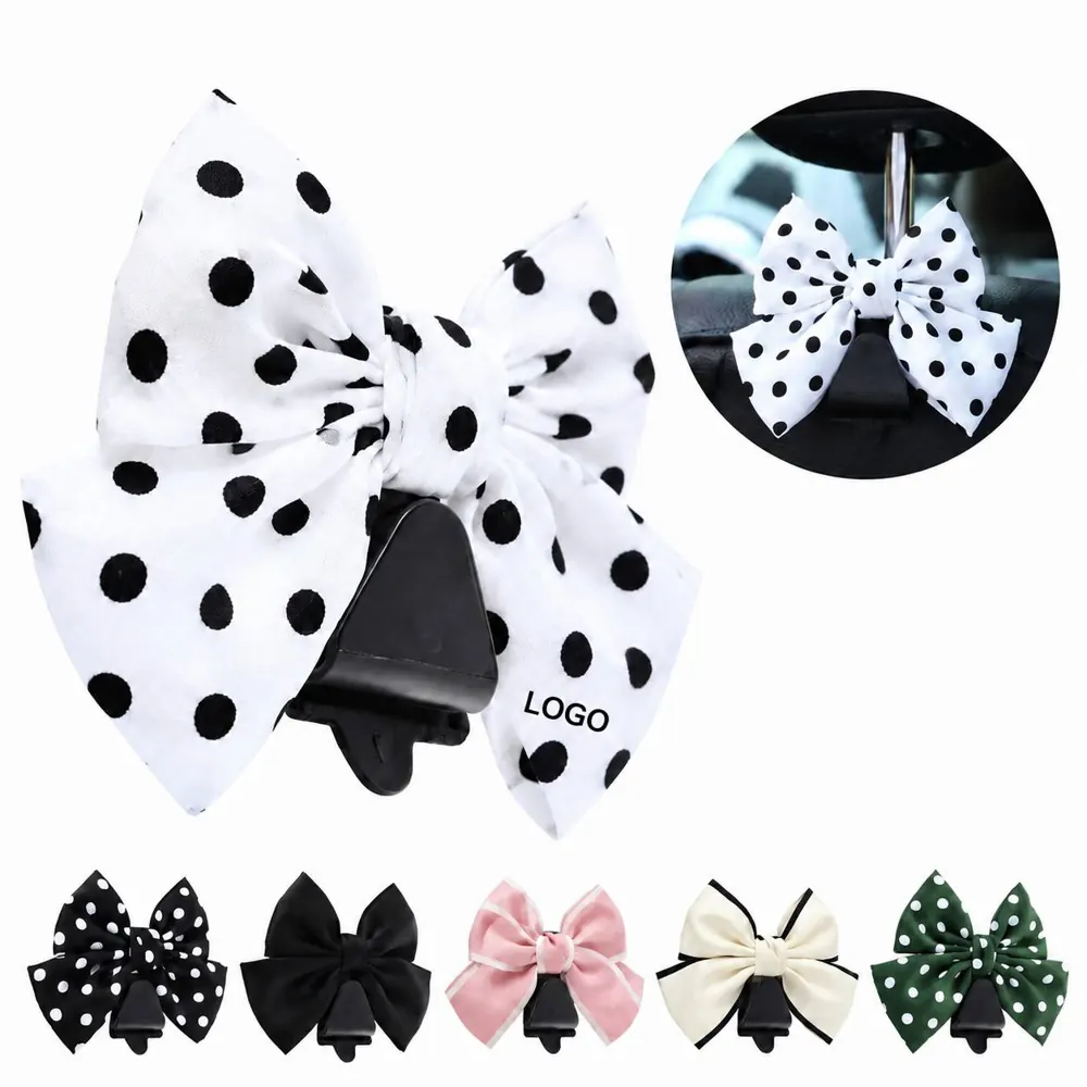 Cute Bowknot Car Seat Back Hook for Hanging Bags