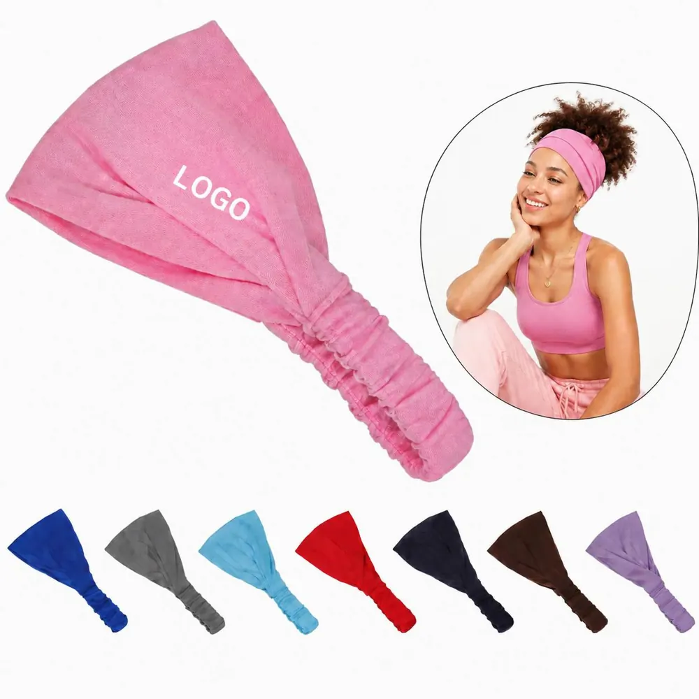 Adjustable Wide Headband for Daily Comfort and Sweat