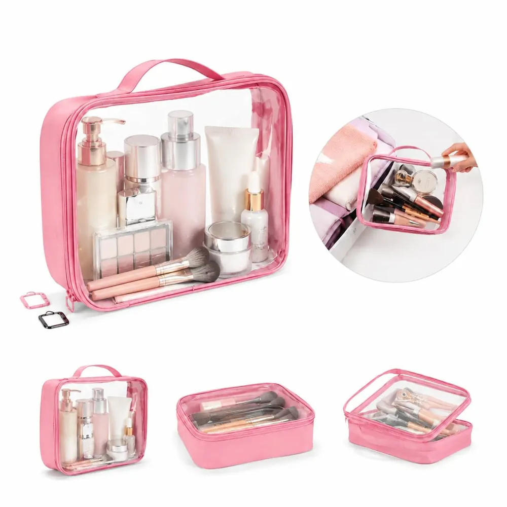 Waterproof Transparent PVC Toiletry Bags for Travel 2