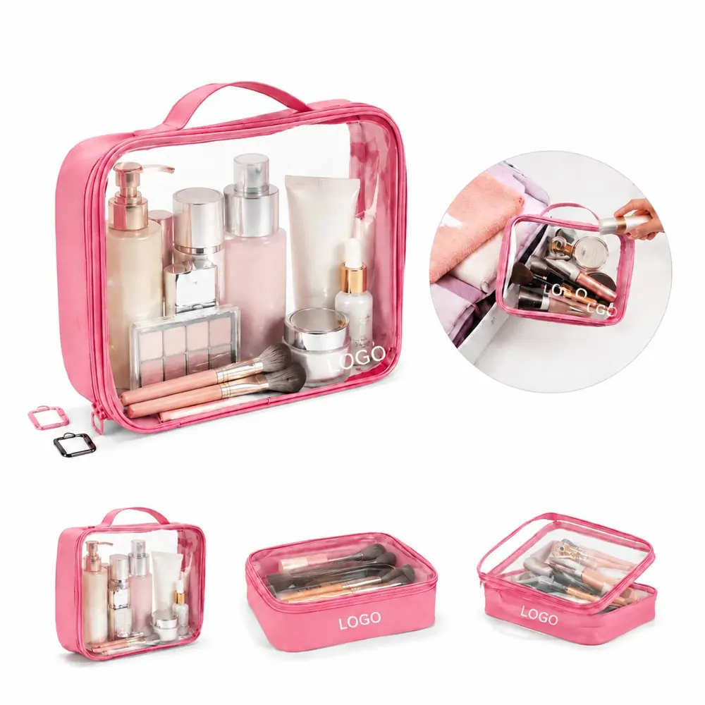 Waterproof Transparent PVC Toiletry Bags for Travel