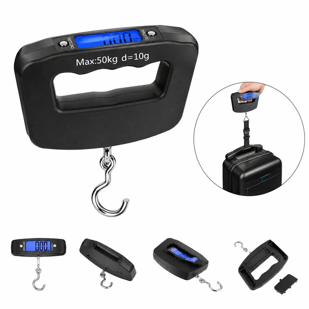 Digital Luggage Scale with Hook, Portable Handheld 2