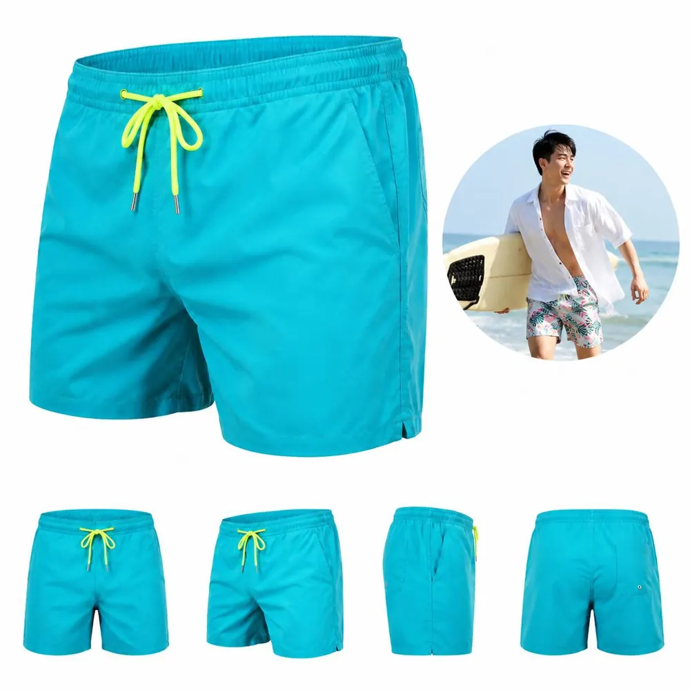 Men's Quick Dry Swim Trunks with Mesh Lining and Side Pocket 2