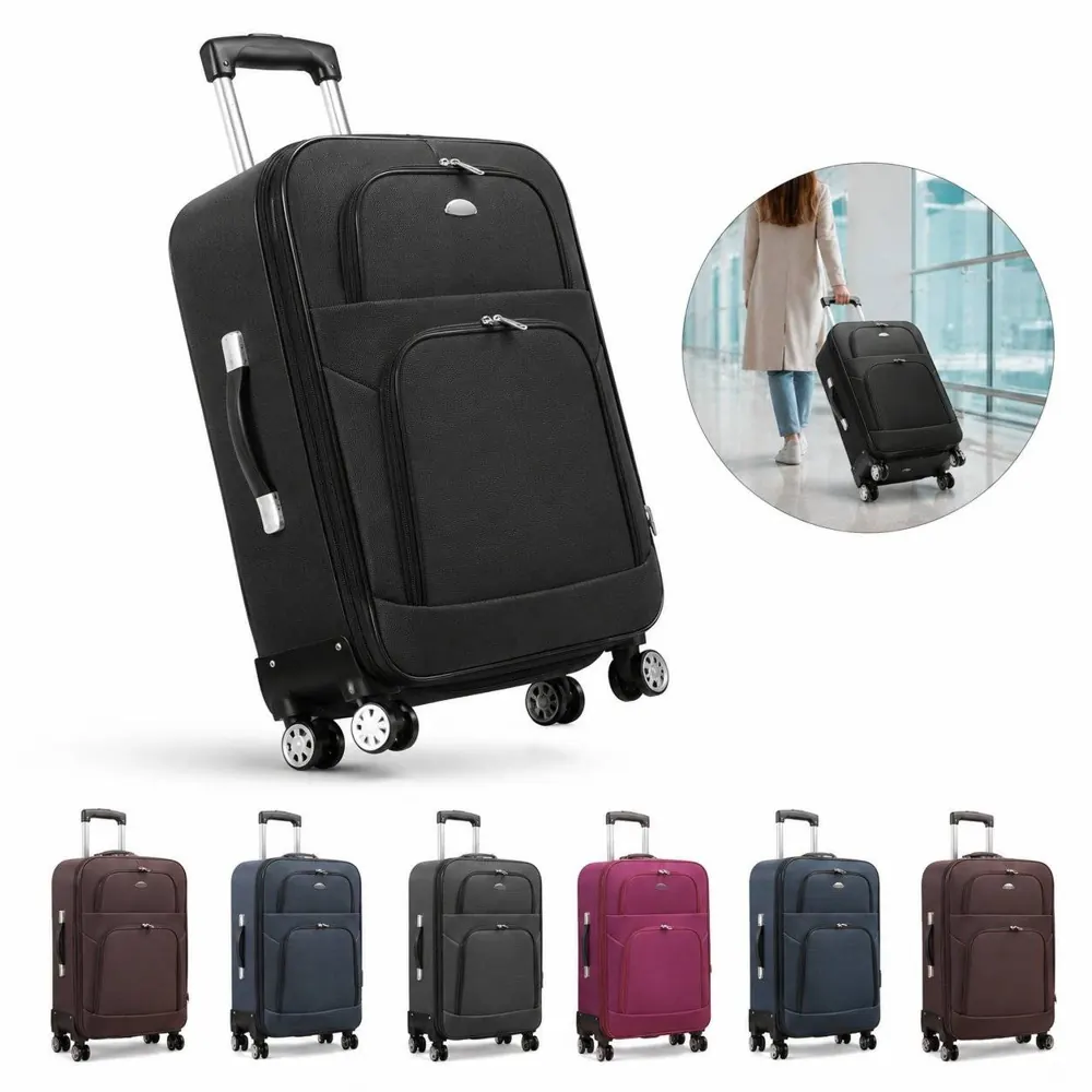 20 inch Carry On Luggage Suitcase with Retractable Handle 2