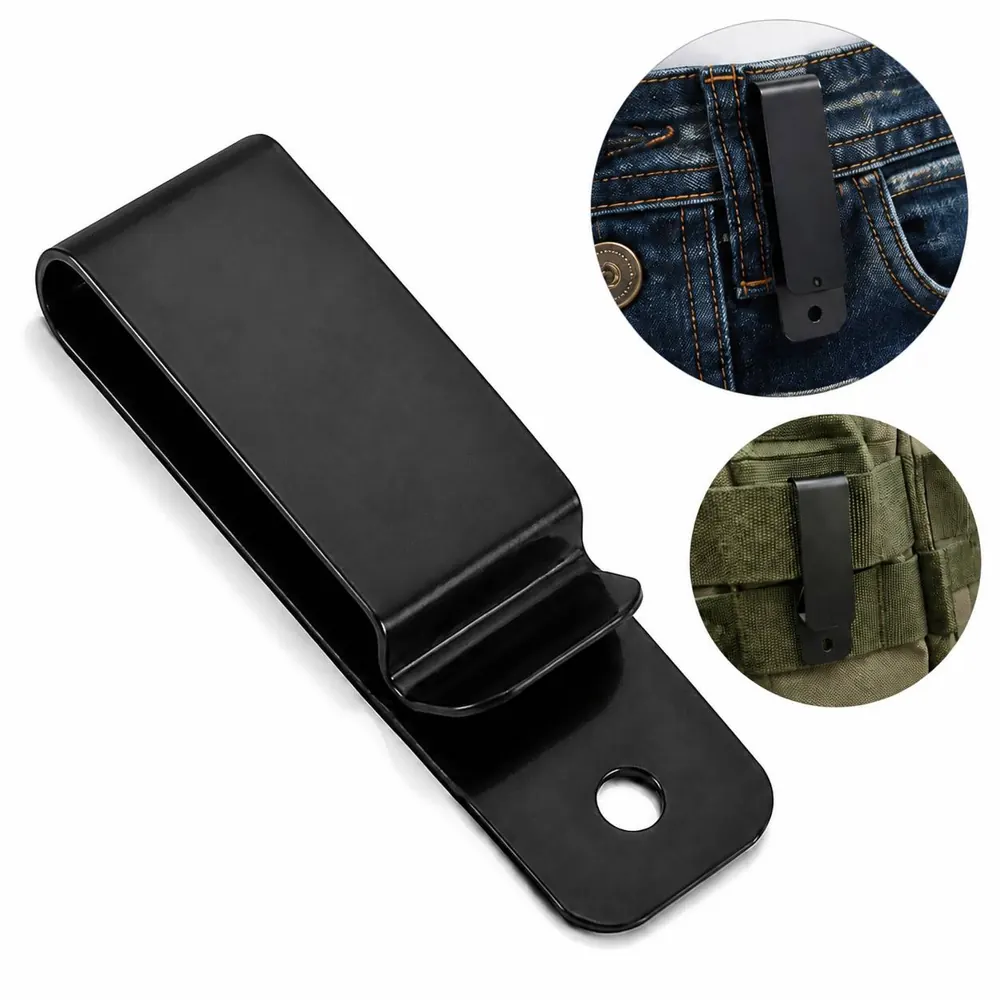 Universal Metal Holster Belt Clip for Secure Carry 2
