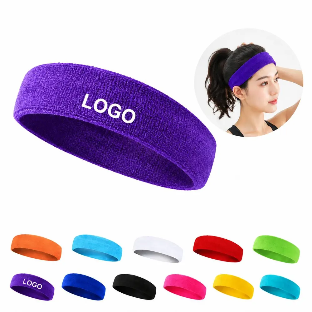Stretch Sports Sweat Headband Moisture-Wicking for Running