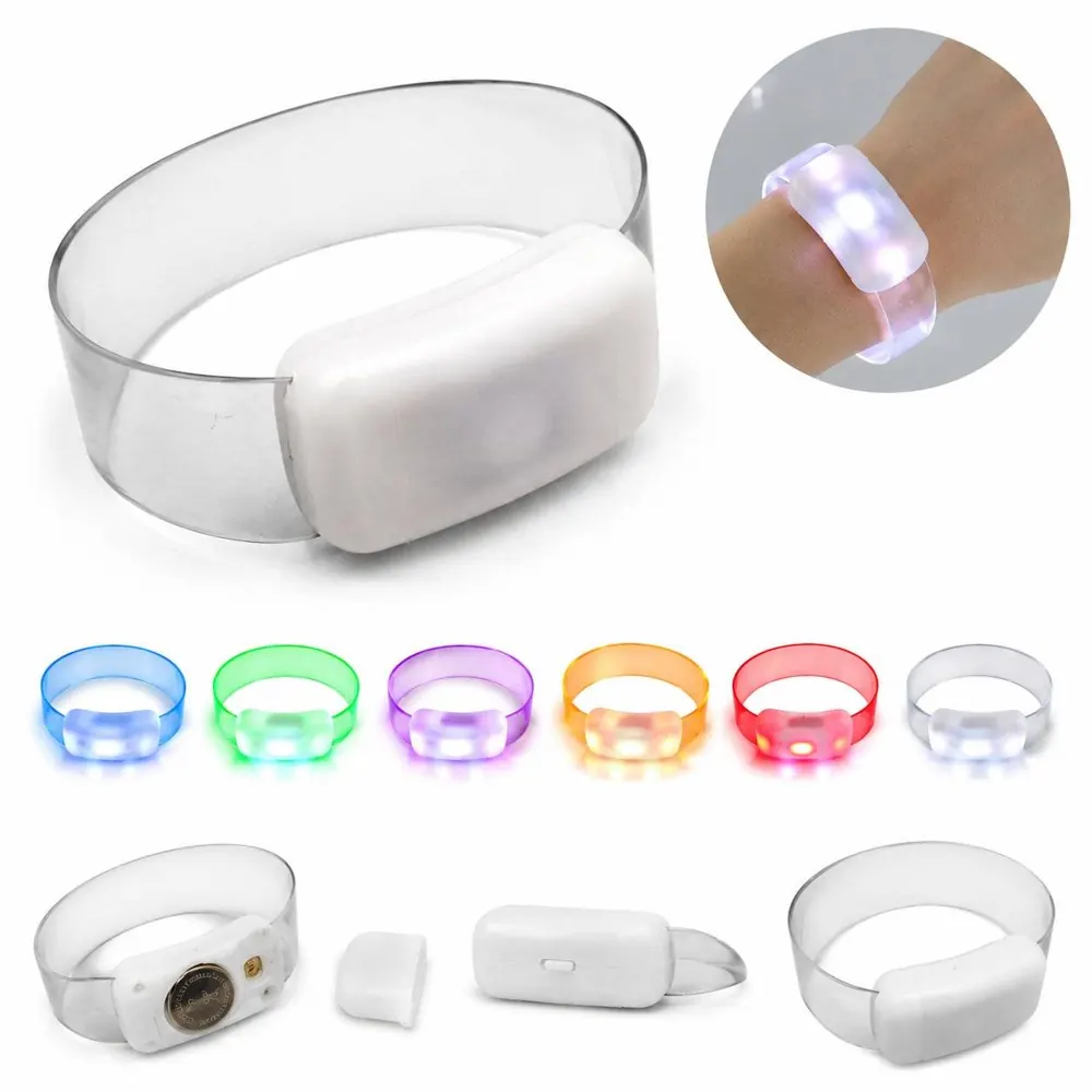 15-Color LED Wristband with Remote Control for Night Events 2