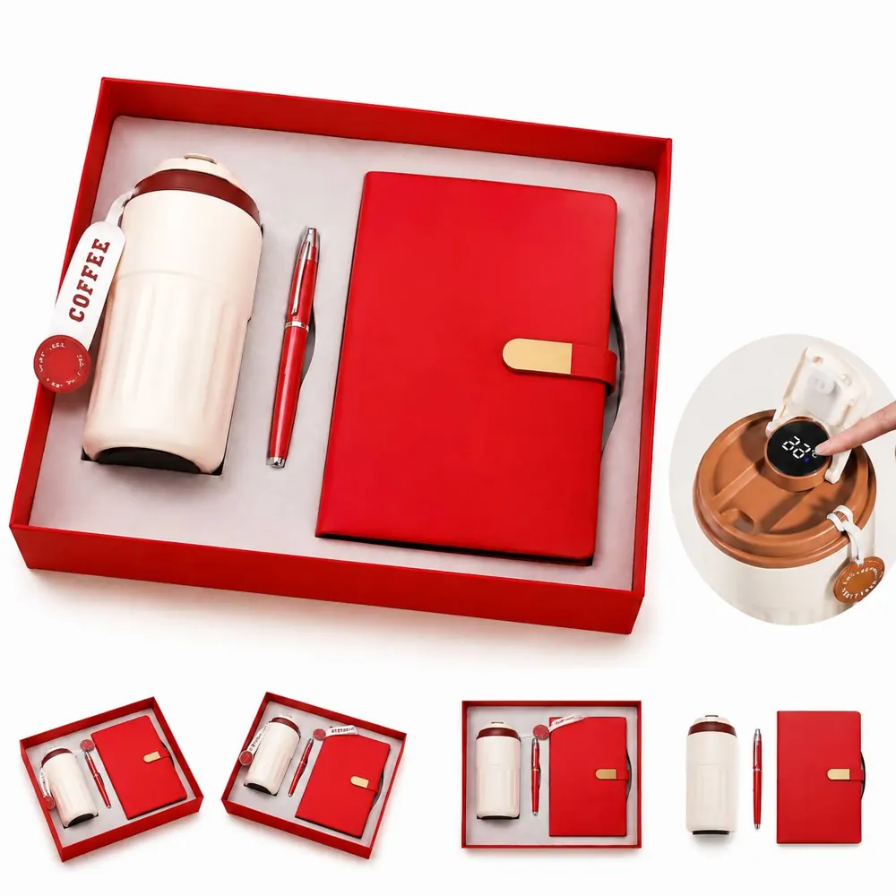Premium Coffee Tumbler, Notebook & Pen Gift Set 2