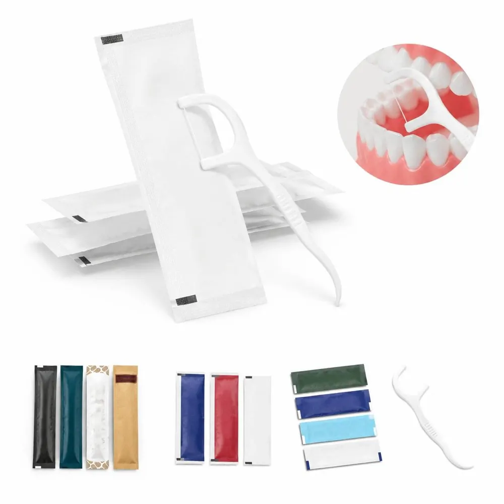 Individually Wrapped PE-Coated Dental Floss Picks for Travel 2