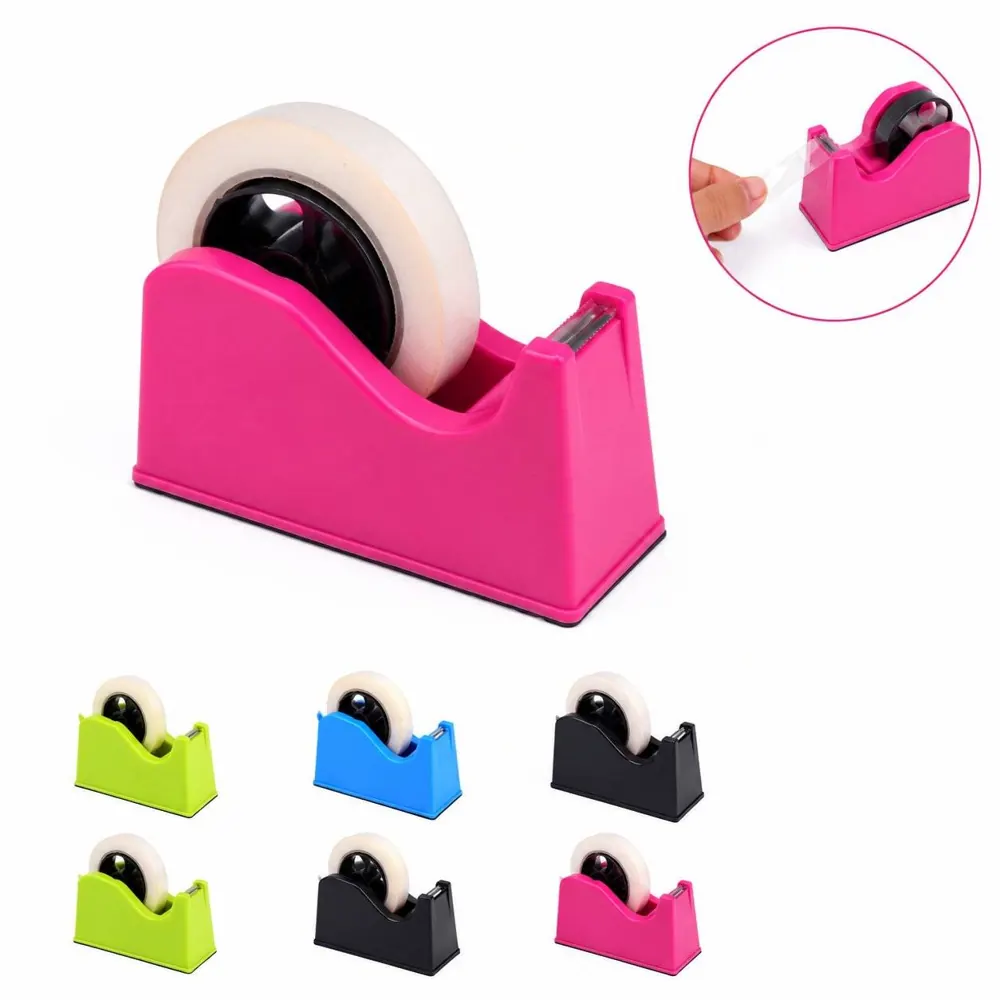 Heavy-Duty Desktop Tape Dispenser with Serrated Cutter 2