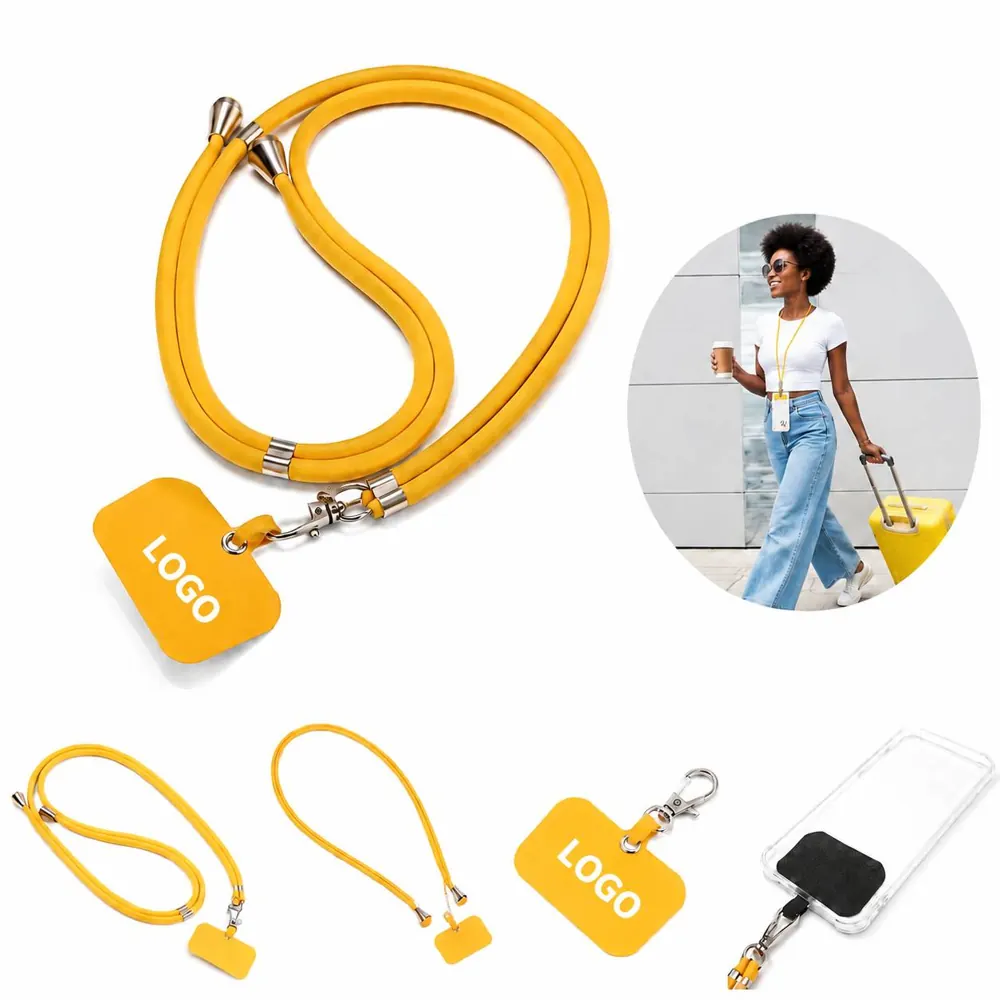 Adjustable Crossbody Phone Lanyard with Secure Clip