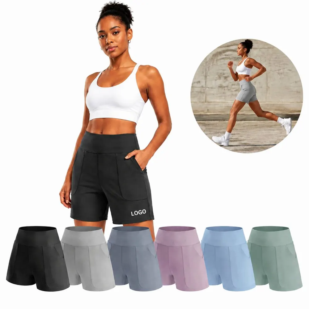 High-Waist Quick-Dry Fitness Shorts for Women