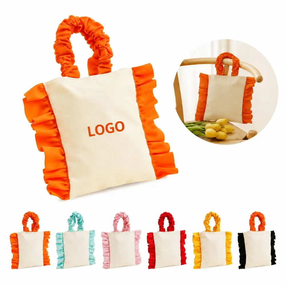 Canvas Eco Tote Bag with Floral Print, Durable & Spacious
