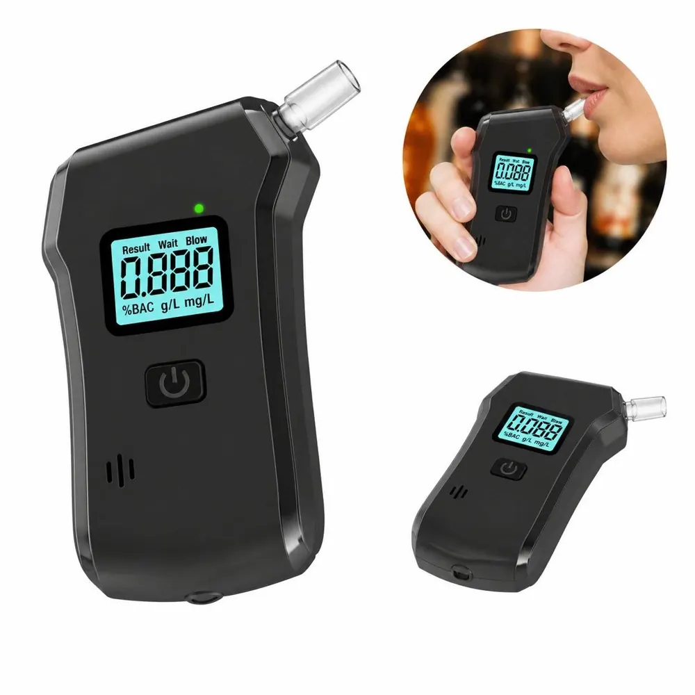 5.0 Sensor Breathalyzer Tester Portable Digital Alcohol 2
