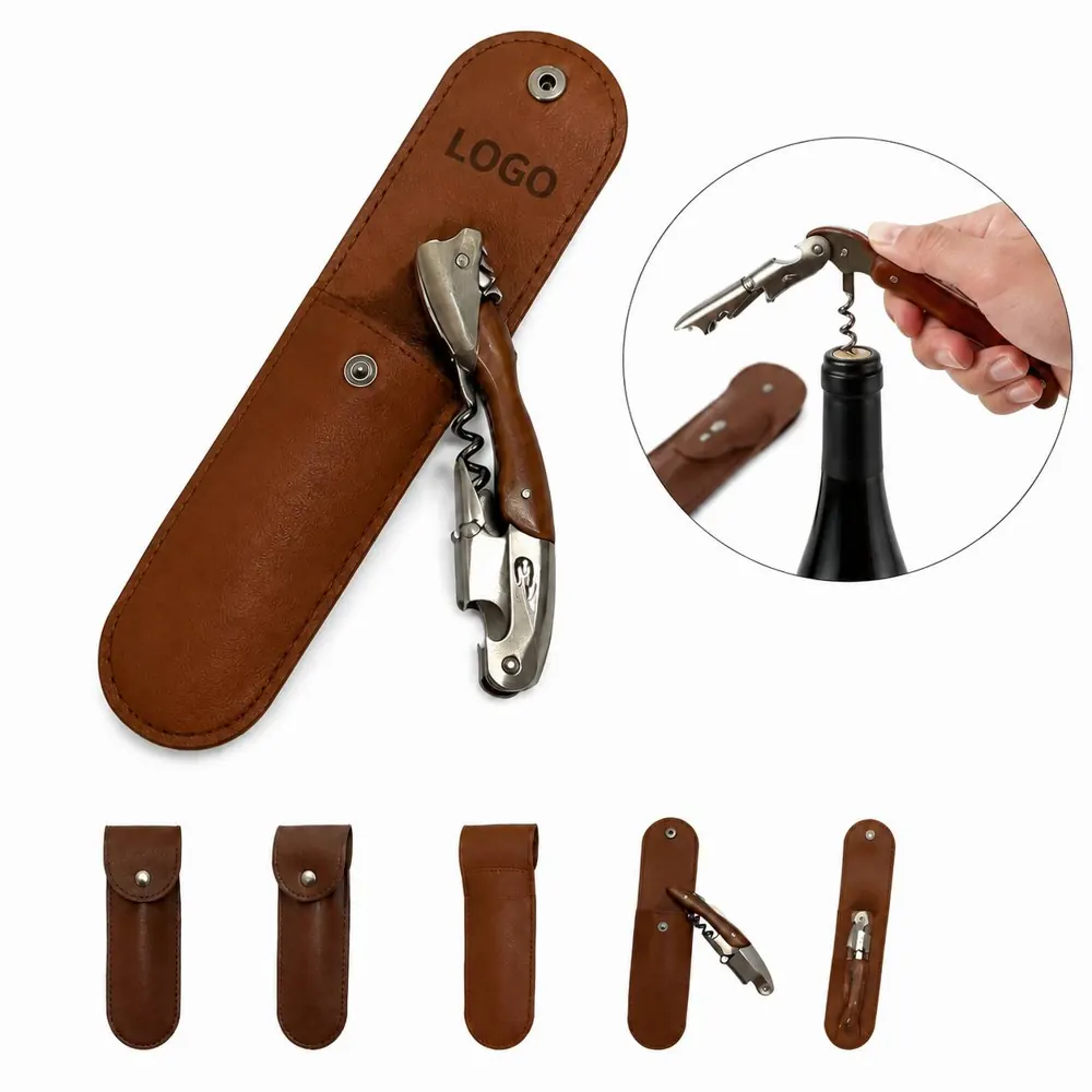 Leather Corkscrew Sheath Storage Organizer for Kitchen