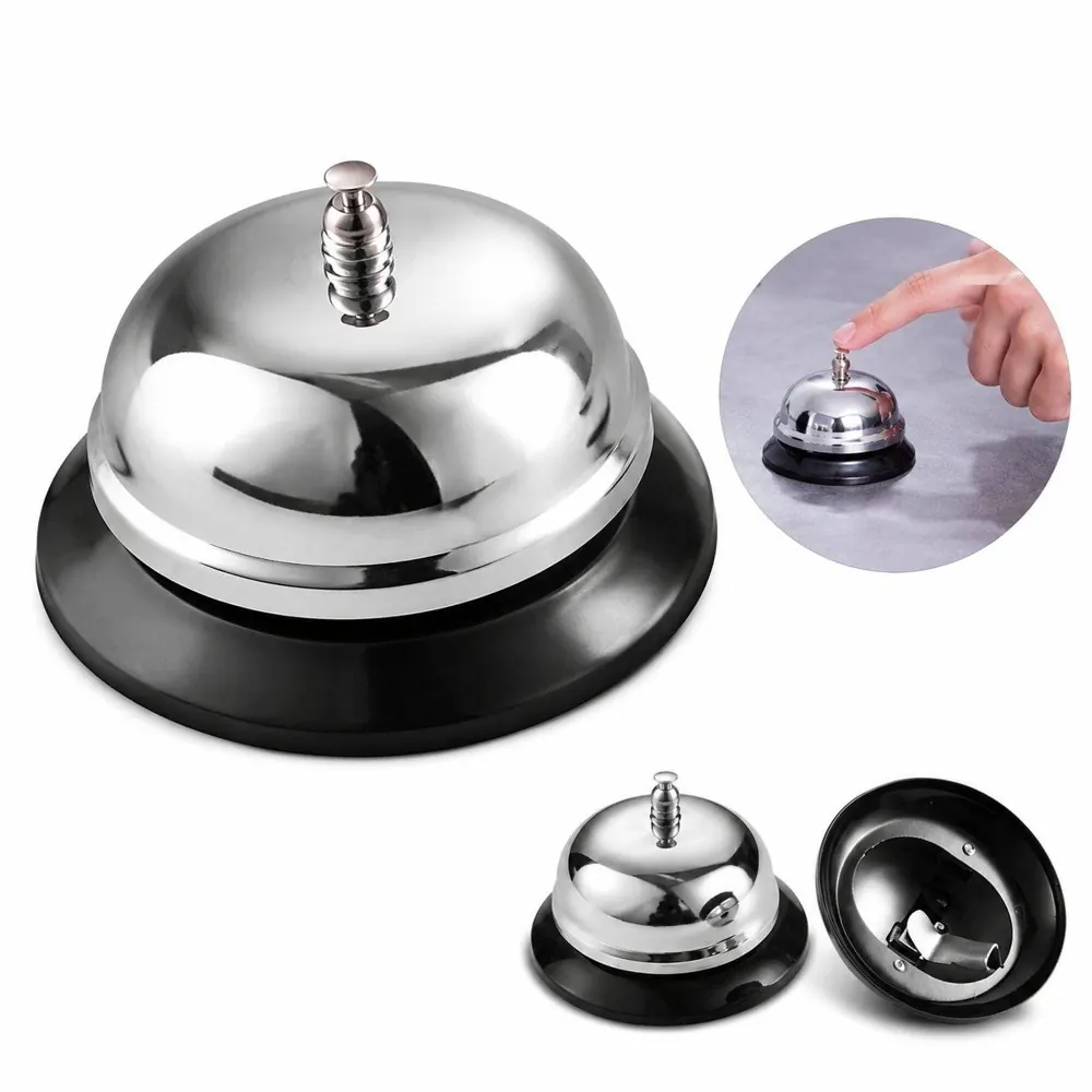 Rustproof Metal Service Bell for Restaurants & Hotels 2