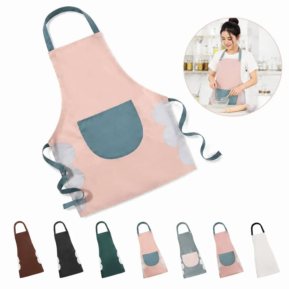 Waterproof Kitchen Apron with Built-in Hand Dryer 2