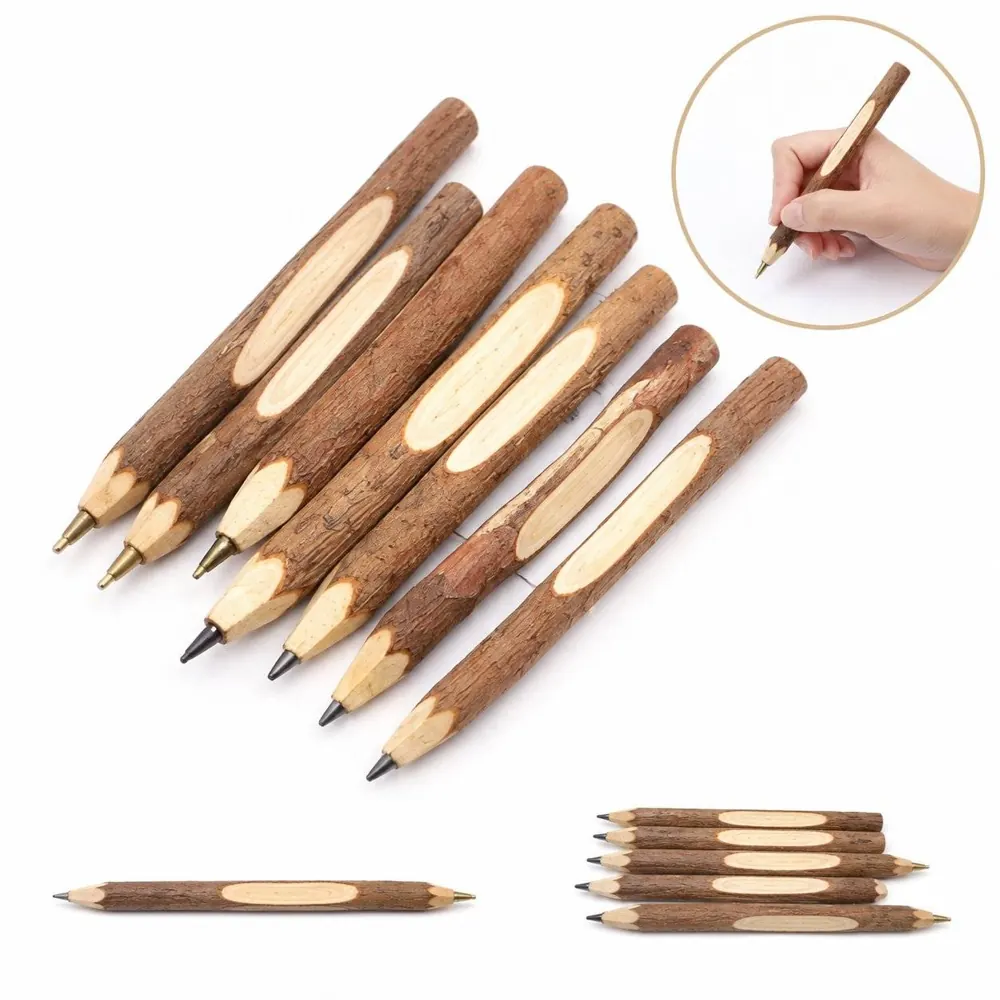 Eco Wood Ballpoint Pen Smooth Writing Customizable 2
