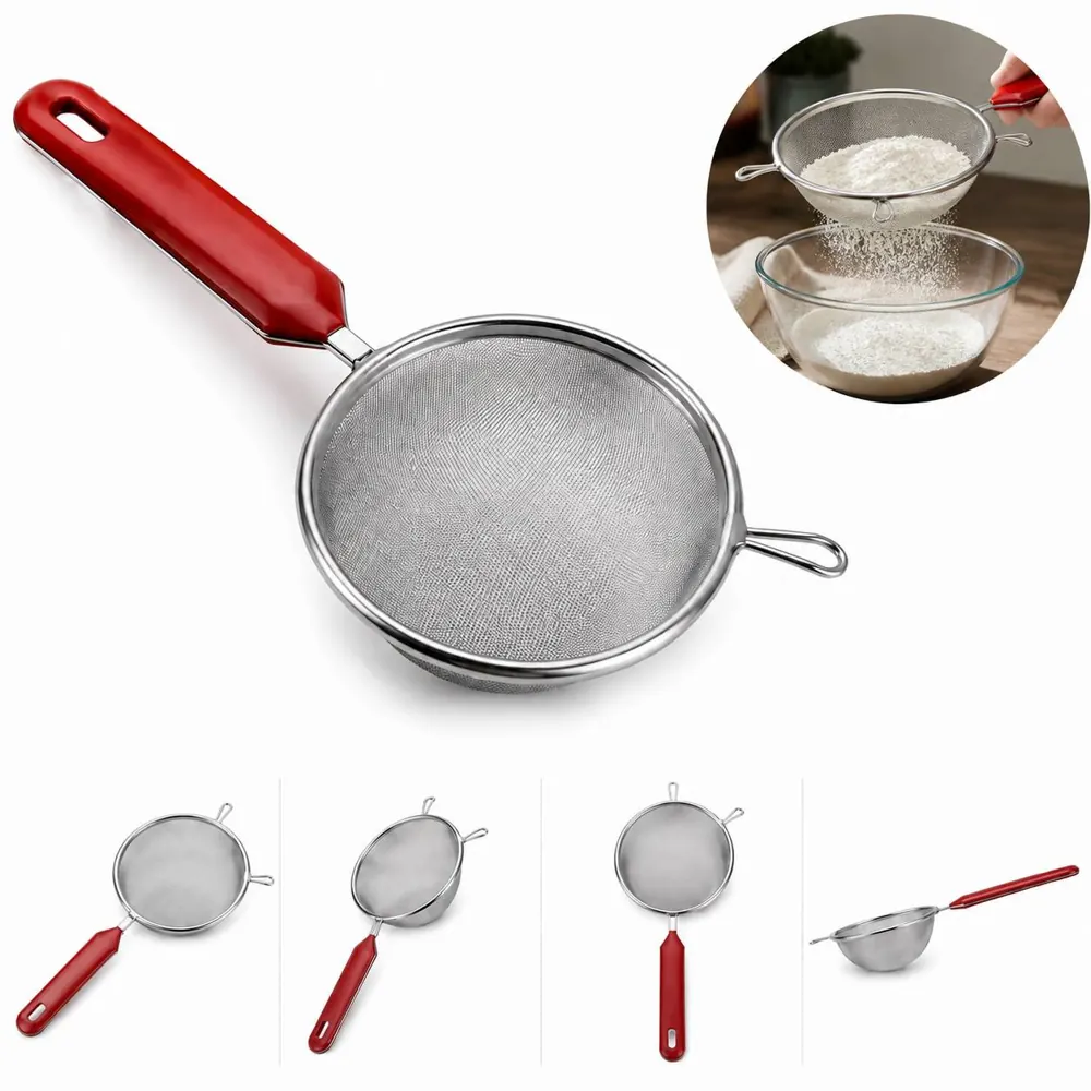 Stainless Steel Handheld Strainer Fine Mesh for Draining 2