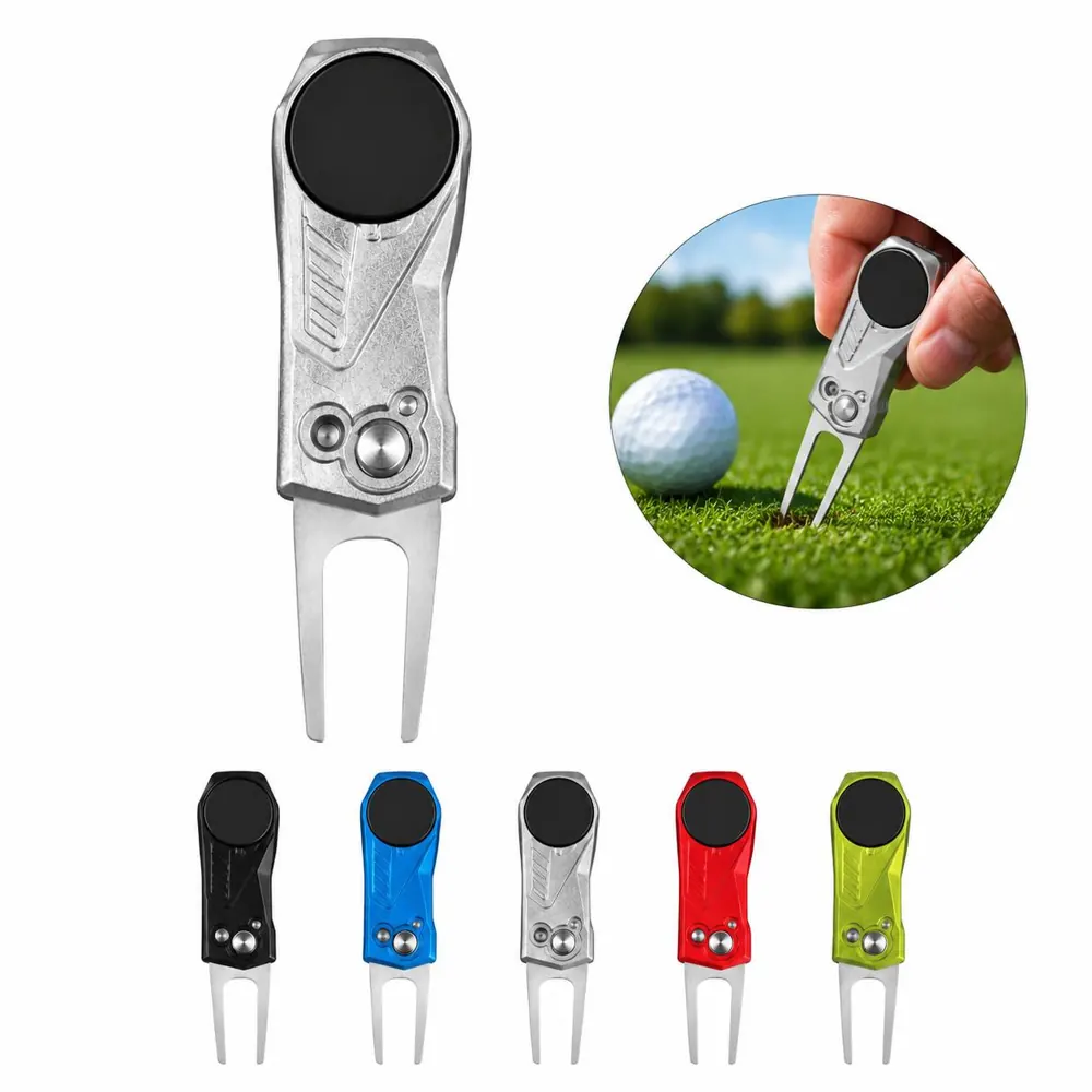 Foldable Golf Divot Tool for Ball Mark Repair, Compact 2