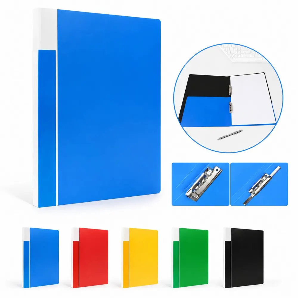 Plastic Double Clip Folder for Document Organization 2