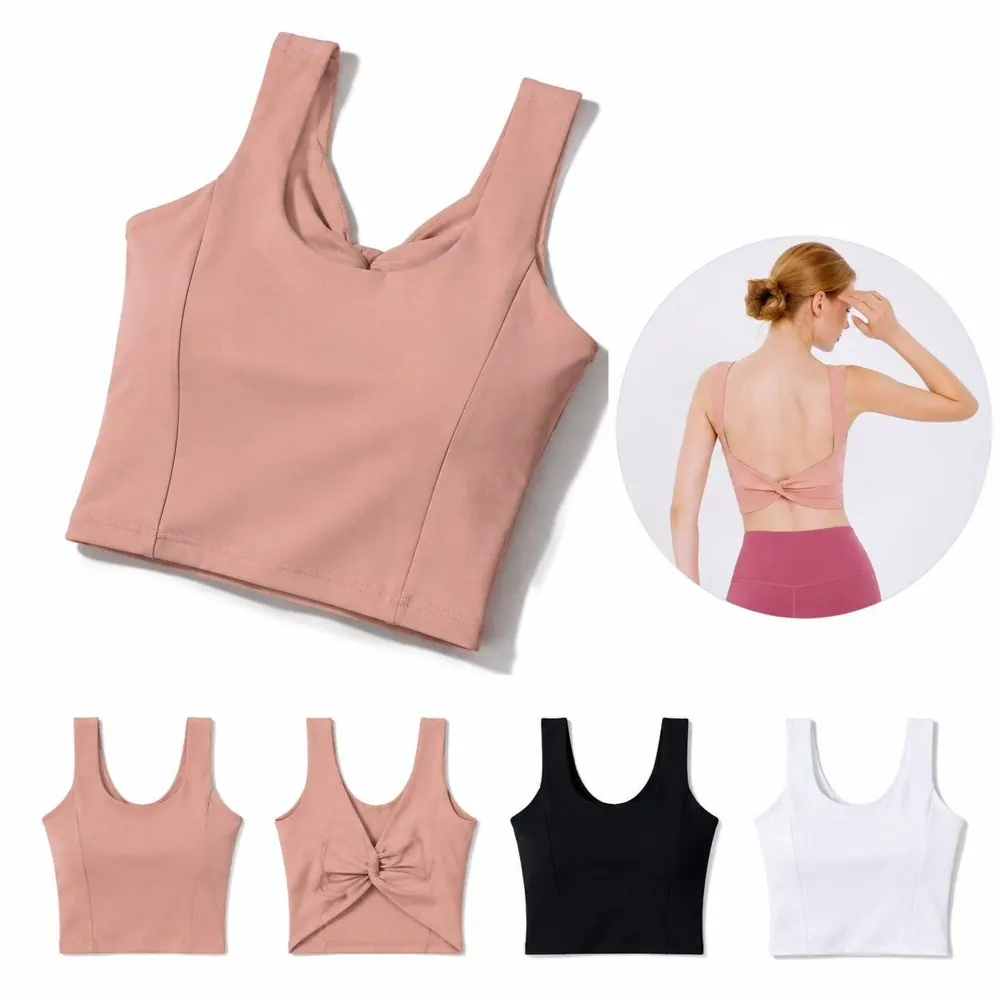 Women's Crisscross Back Racerback Sports Tank Top 2