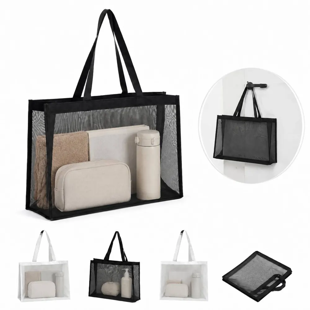 Ultralight Mesh Beach Bag with Sand-Proof Quick-Dry Design 2