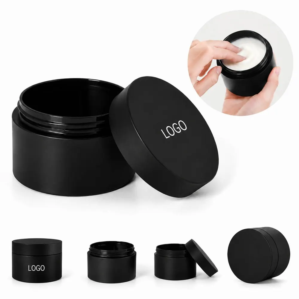 Custom Airtight Matte Black PET Jar for Pet Treats