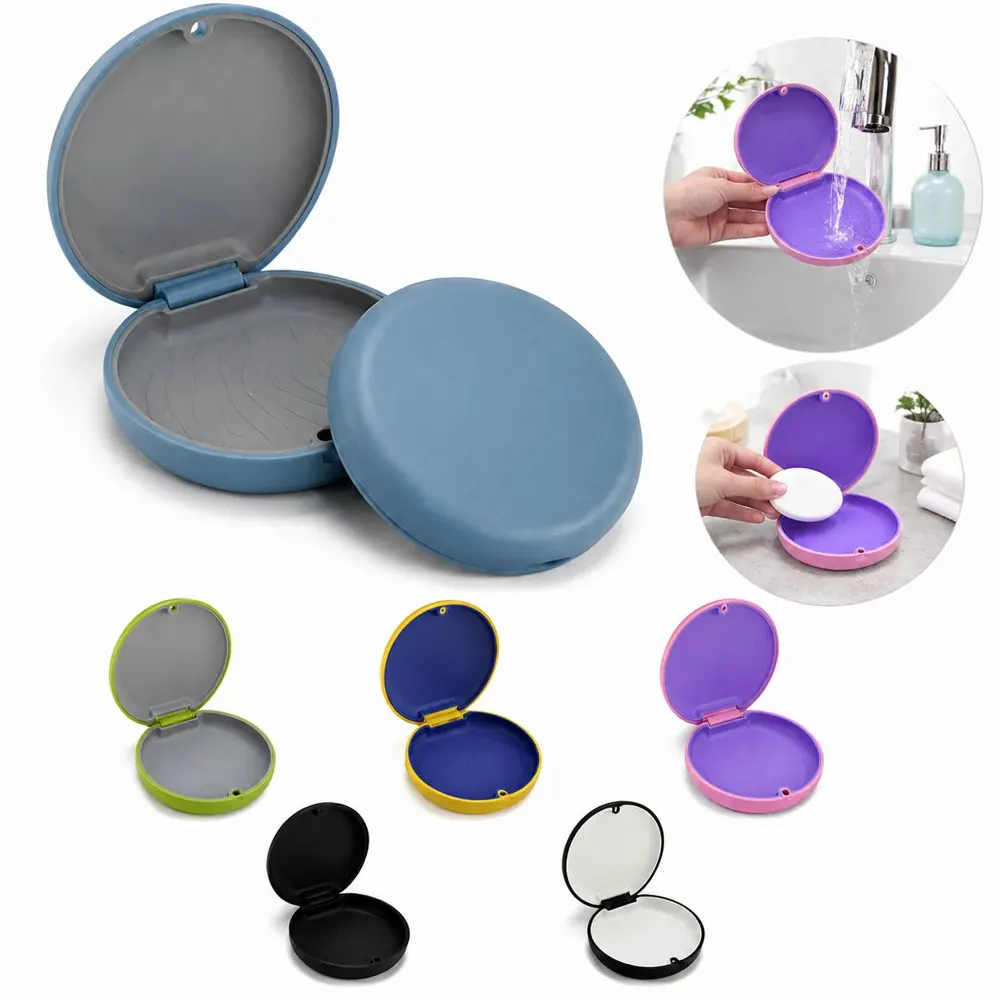 Magnetic Dental Retainer Case with Ventilated Soft-Lined 2